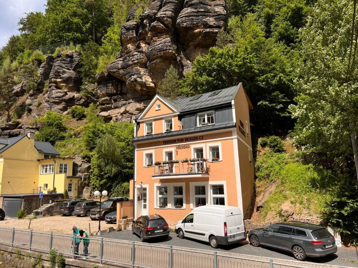 Pension Pod Skalou Hřensko Exterior foto